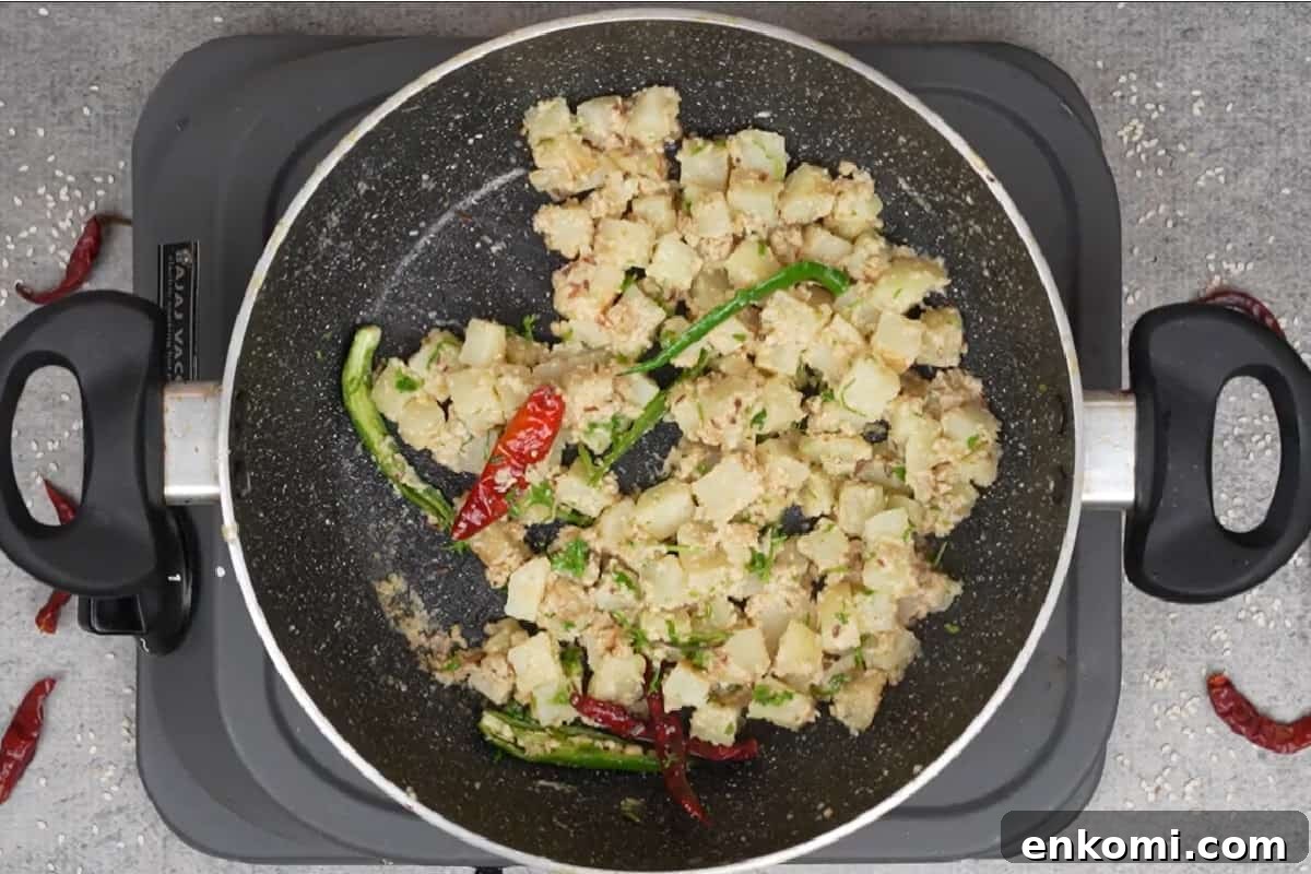 Sesame Potato Stir-Fry (Til Wale Aloo) Recipe 11 Ready til wale aloo.