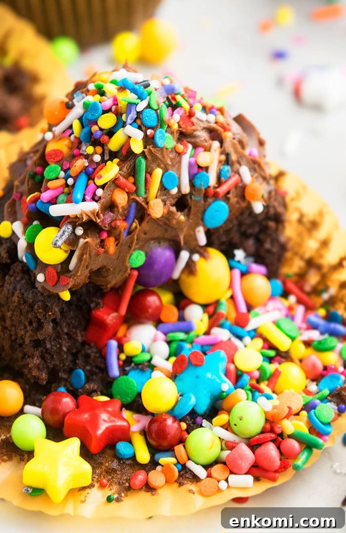 Birthday Pinata Cupcakes
