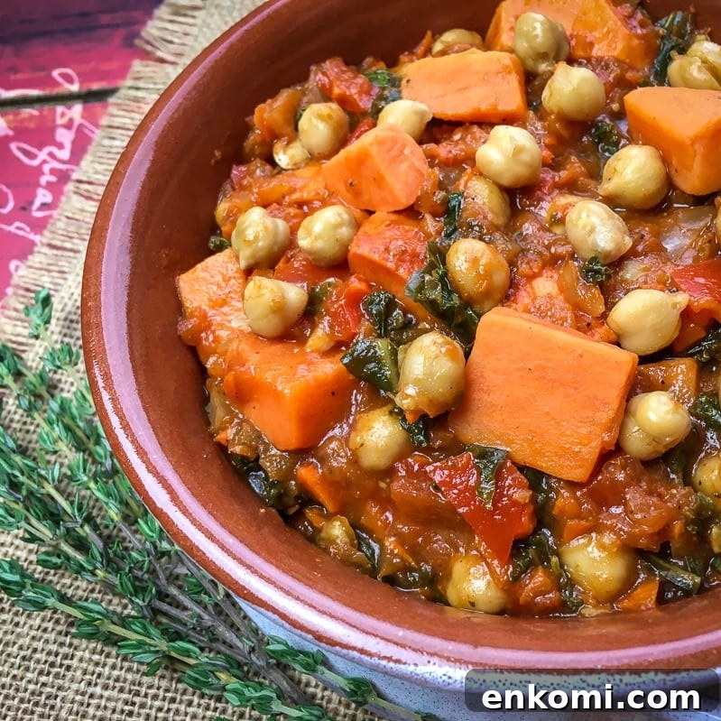 Hearty Vegan Butternut Squash Stew with Chickpeas and Sage 5 insta vegan butternut stew