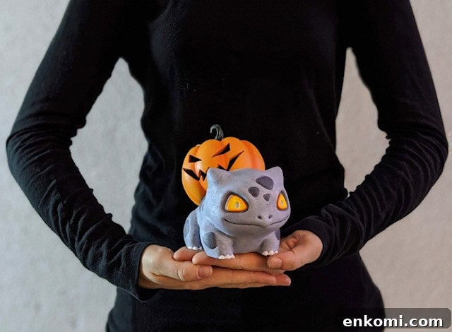 Bulbasaur pumpkin plush front
