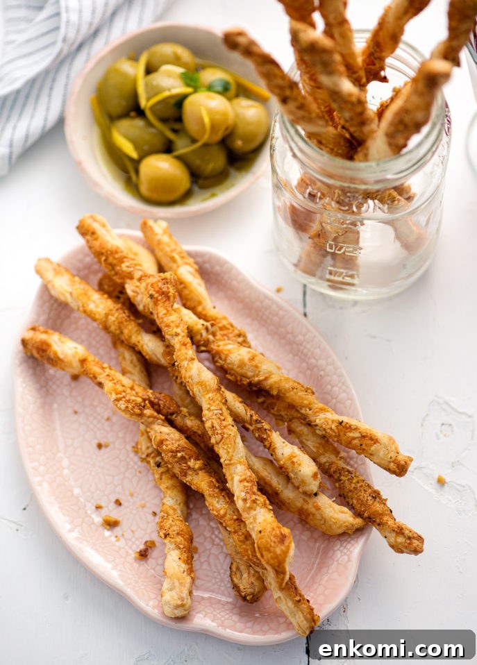 Easy Cheese Straws (Pailles au fromage) // FoodNouveau.com
