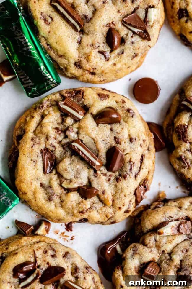andes candies cookies with chocolate chips