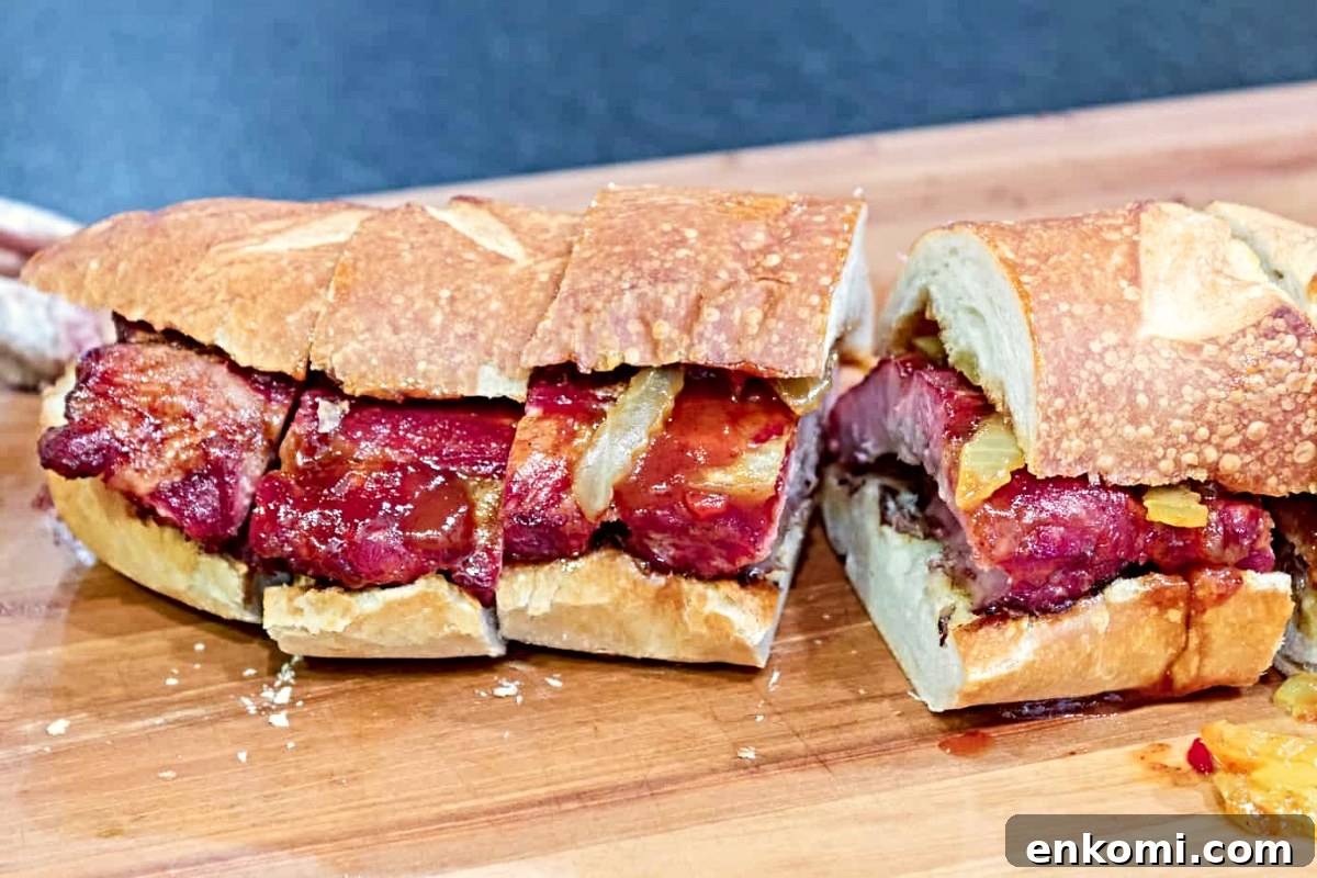Smoked McRib Sandwich