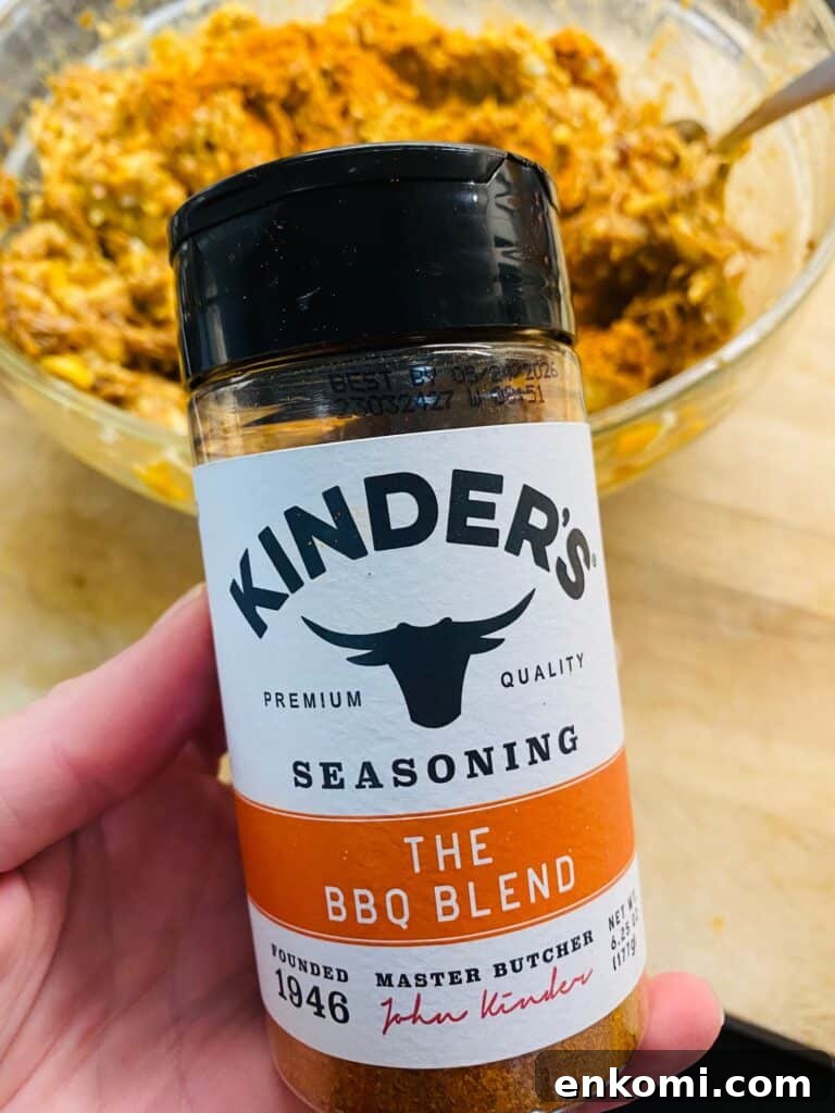 Cheesy Brisket and Tater Tot Casserole Recipe 4 adding bbq seasoning blend