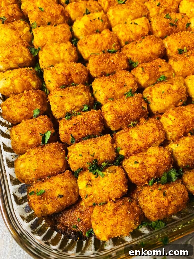 Cheesy Brisket and Tater Tot Casserole Recipe 8 Brisket Tater Tot Casserole