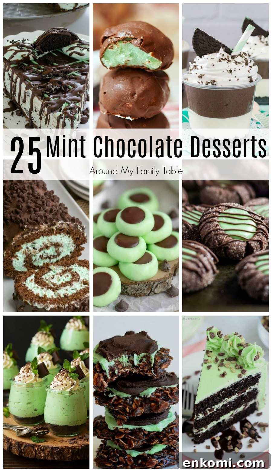 These 25 chocolate mint dessert recipes are sure to satisfy your sweet tooth. Chocolate and mint are a match made in dessert heaven!