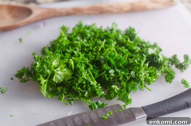 chopped parsley