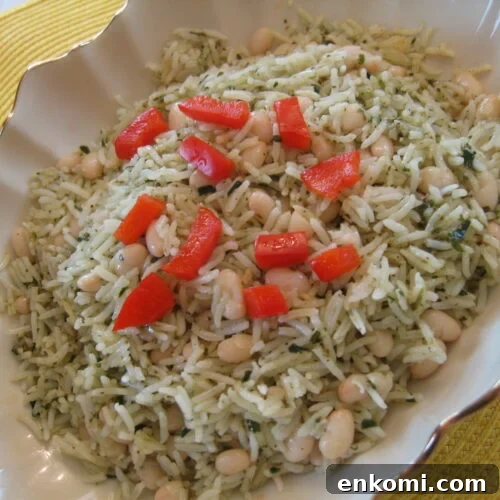 Pesto Rice and Beans
