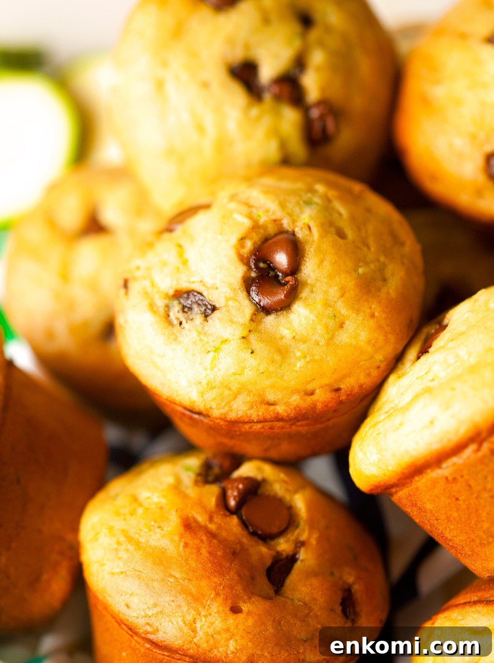 Zucchini Chocolate Chip Muffins… these are simple to make, taste delicious and a great way to use up some zucchini!