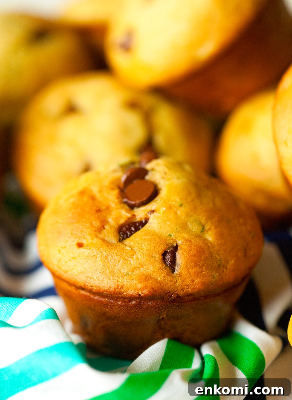Zucchini Chocolate Chip Muffins… these are simple to make, taste delicious and a great way to use up some zucchini!