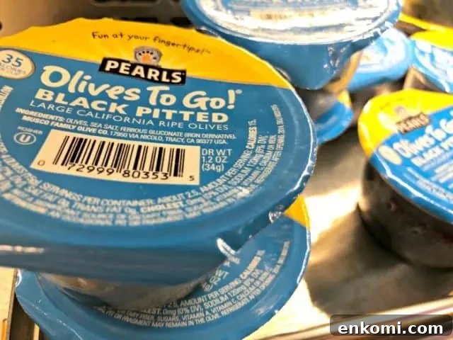 Keto-Friendly Airport Snacks for Low-Carb Travel 6 black olives single serve
