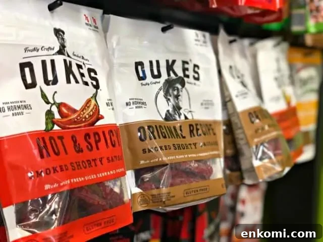 Keto-Friendly Airport Snacks for Low-Carb Travel 2 dukes smoked shorty sausages