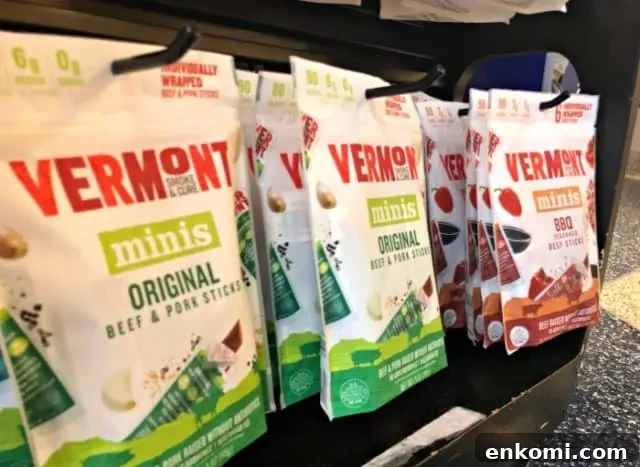 Keto-Friendly Airport Snacks for Low-Carb Travel 3 vermont minis original beef pork sticks