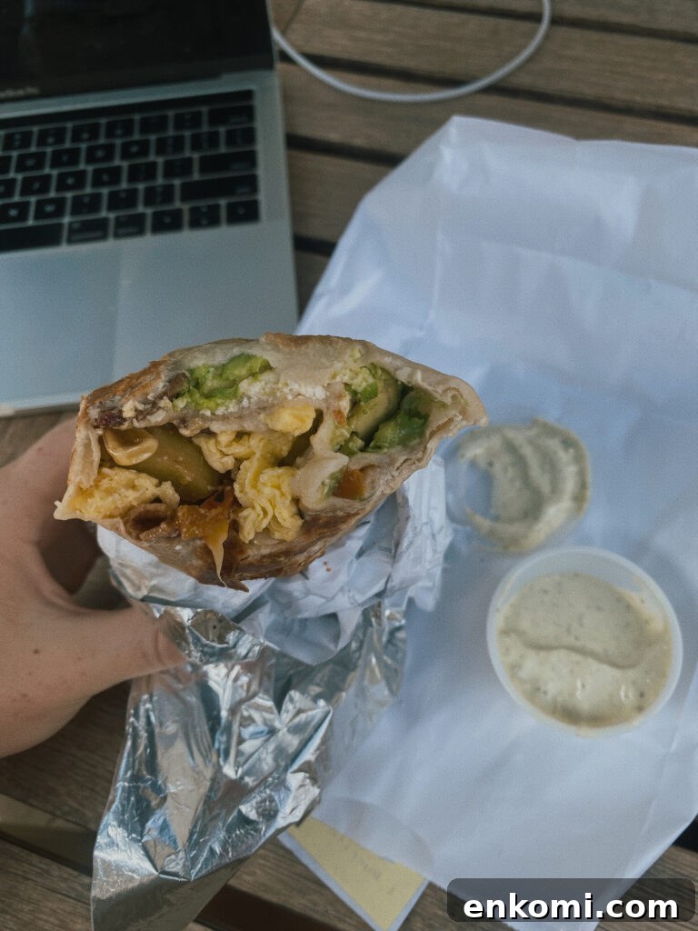 Skier’s Breakfast Burrito at Beaumont Bakery: A Local Favorite 3 breakfast burrito