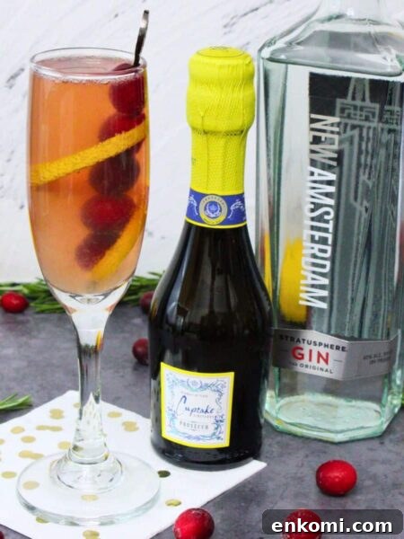 cranberry french 75 cocktail recipe dinners done quick featured image