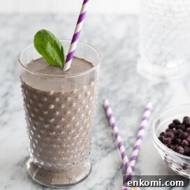 High-Protein Chocolate Blueberry Smoothie Recipe 5 chocolate blueberry smoothie