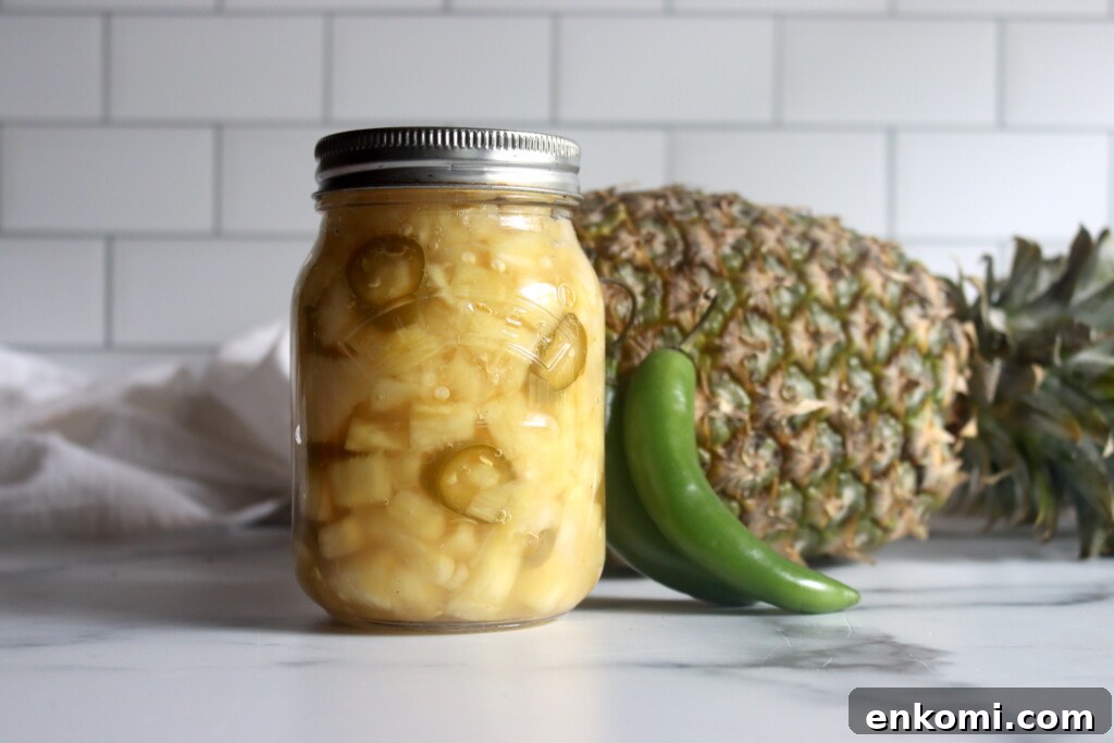 Spicy Pickled Pineapple