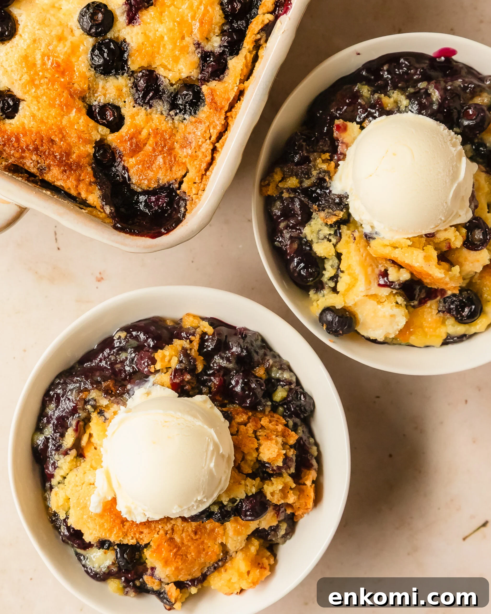 Blueberry dump cake is a quick, easy to make and delicious 5 ingredient blueberry cobbler made with cake mix blueberry pie filling and fresh blueberries. Top this blueberry cobbler dump cake with vanilla ice cream for the perfect easy blueberry dessert.