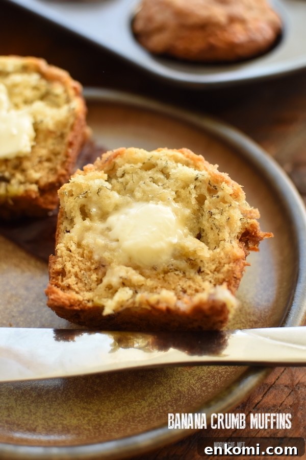banana crumb muffins | NoBiggie.net