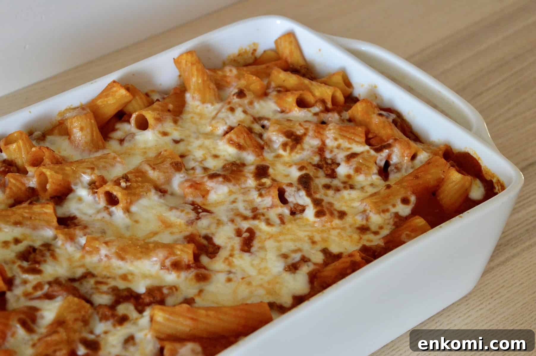 Classic Baked Ziti with Rich Meat Sauce 2 Baked Ziti with Meat Sauce