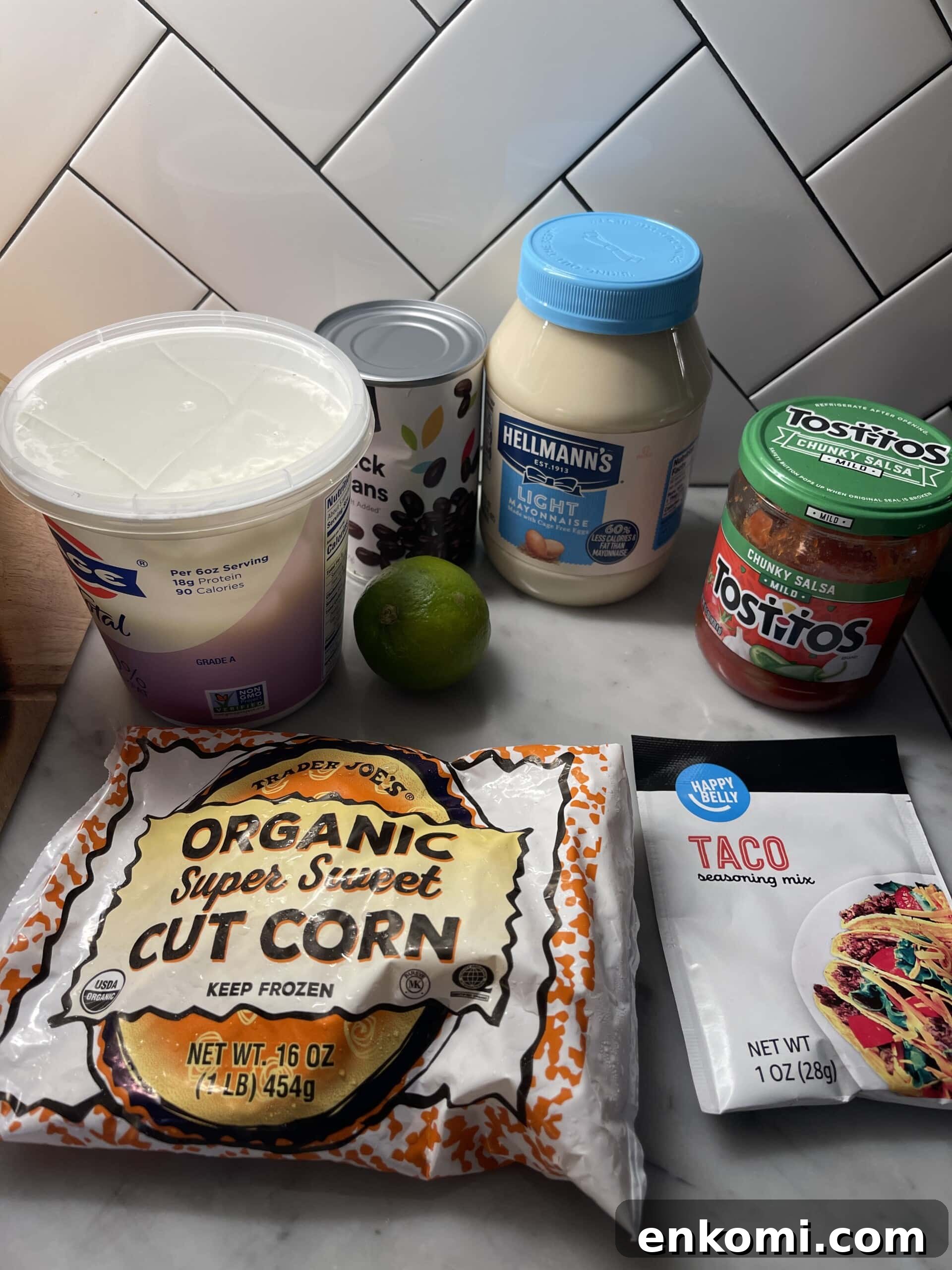 Ingredients for chicken salad