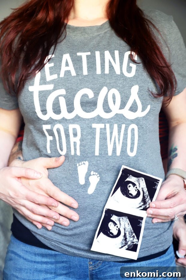 First Trimester Pregnancy Recap: Symptoms, Milestones & Tips 3 Maternity announcement first trimester recap picture