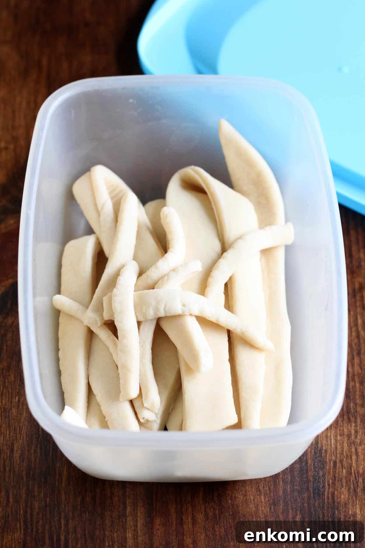 Croissant dough scraps transformed into cinnamon twists Croissant dough scraps for making my cinnamon twist recipe.