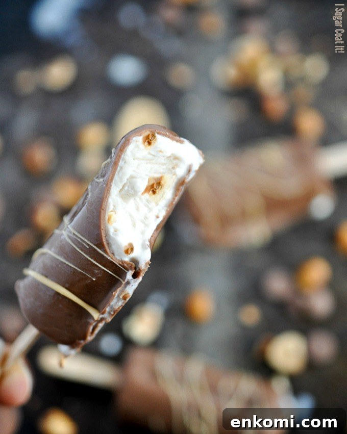 Banana Hazelnut Espresso Ice Cream Pops