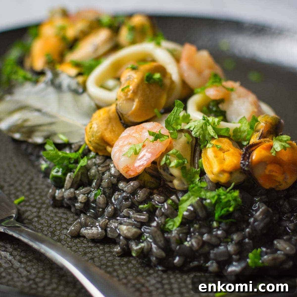 Squid Ink Risotto
