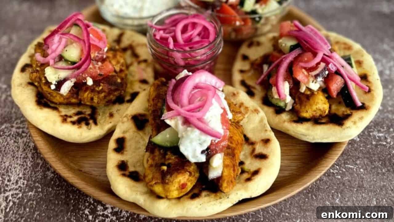 Shawarma Chicken Wraps