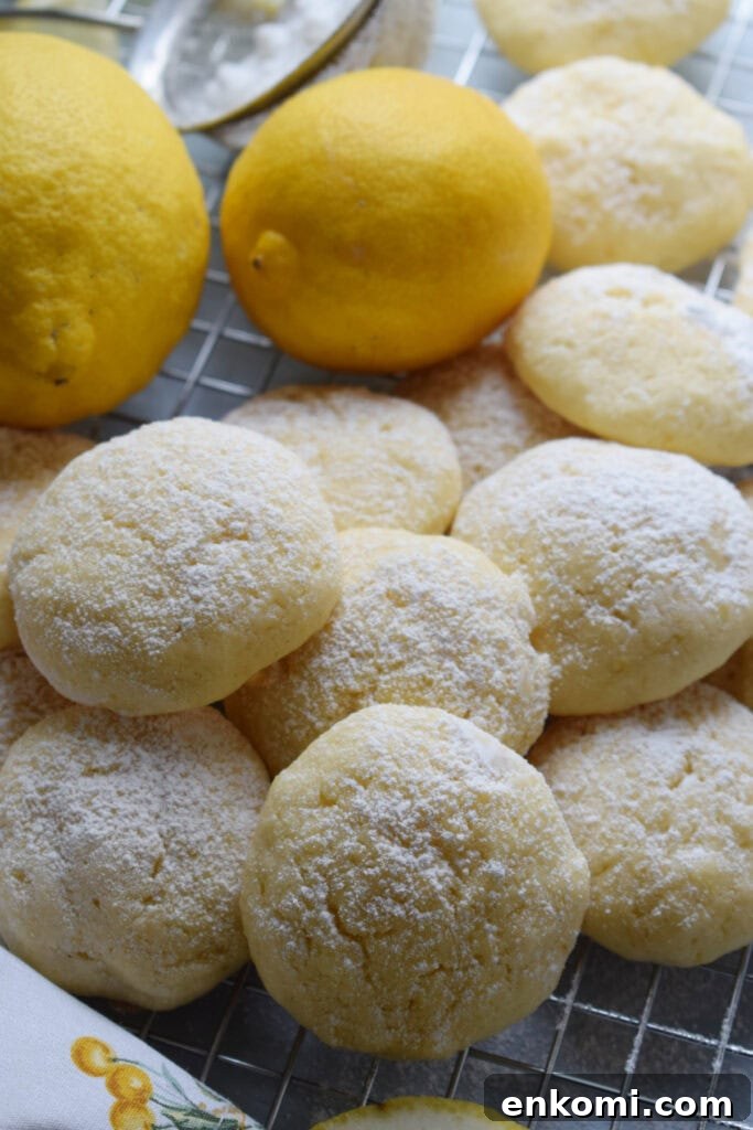 Lemon Cookies with lemons.
