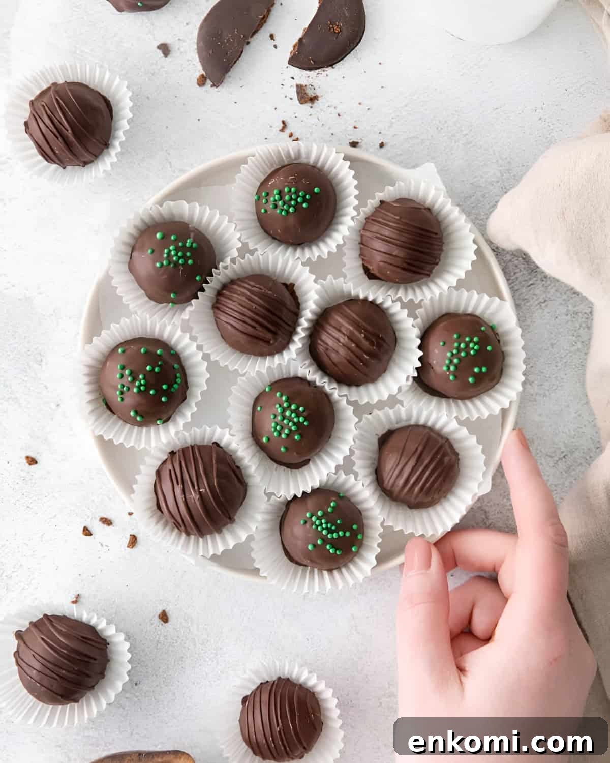 Mint Chocolate Truffles