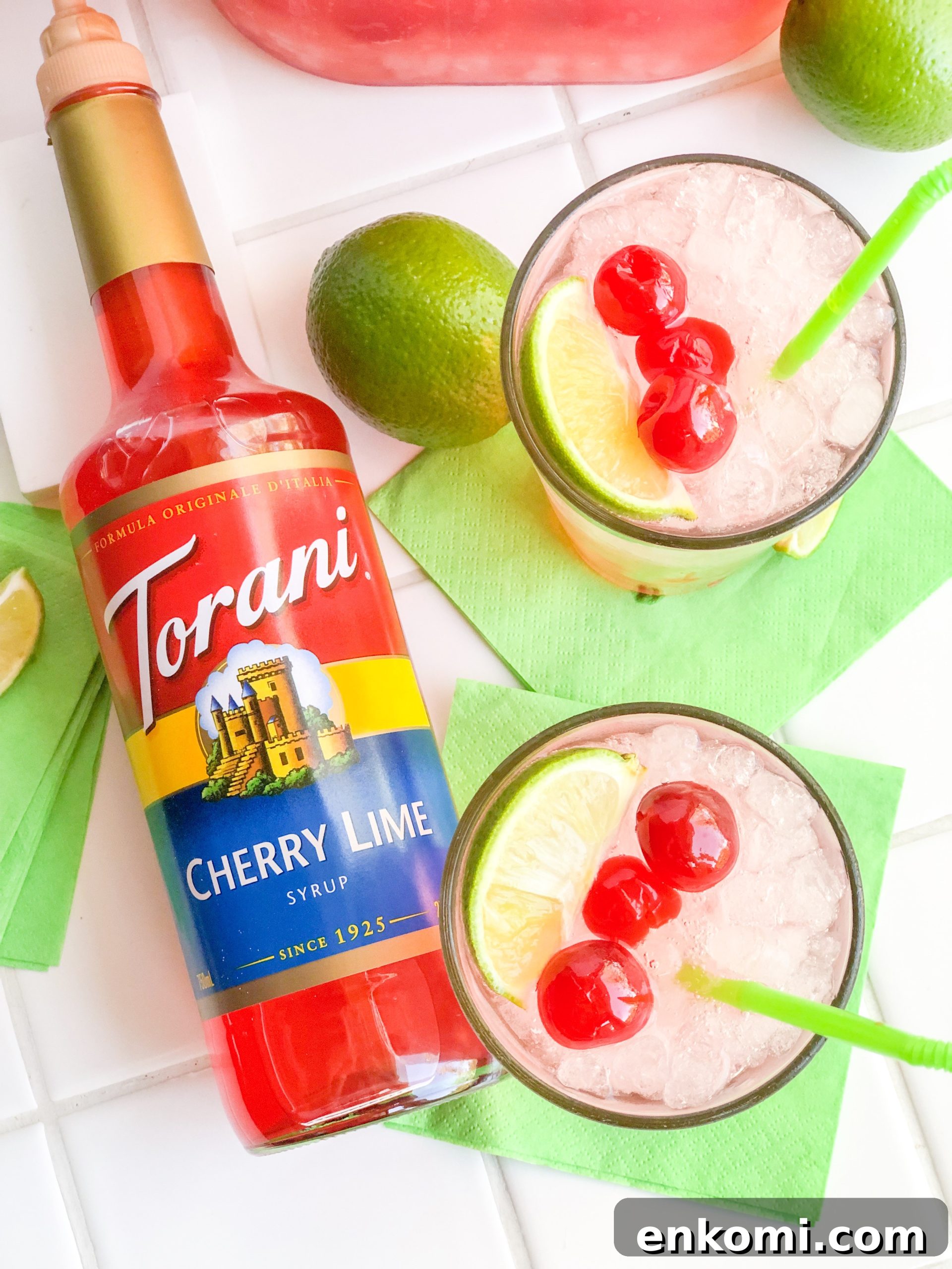 Sparkling Cherry Limeade Recipe: Refreshing Fizz with Fresh Lime 5 Torani Sparkling Cherry Limeade
