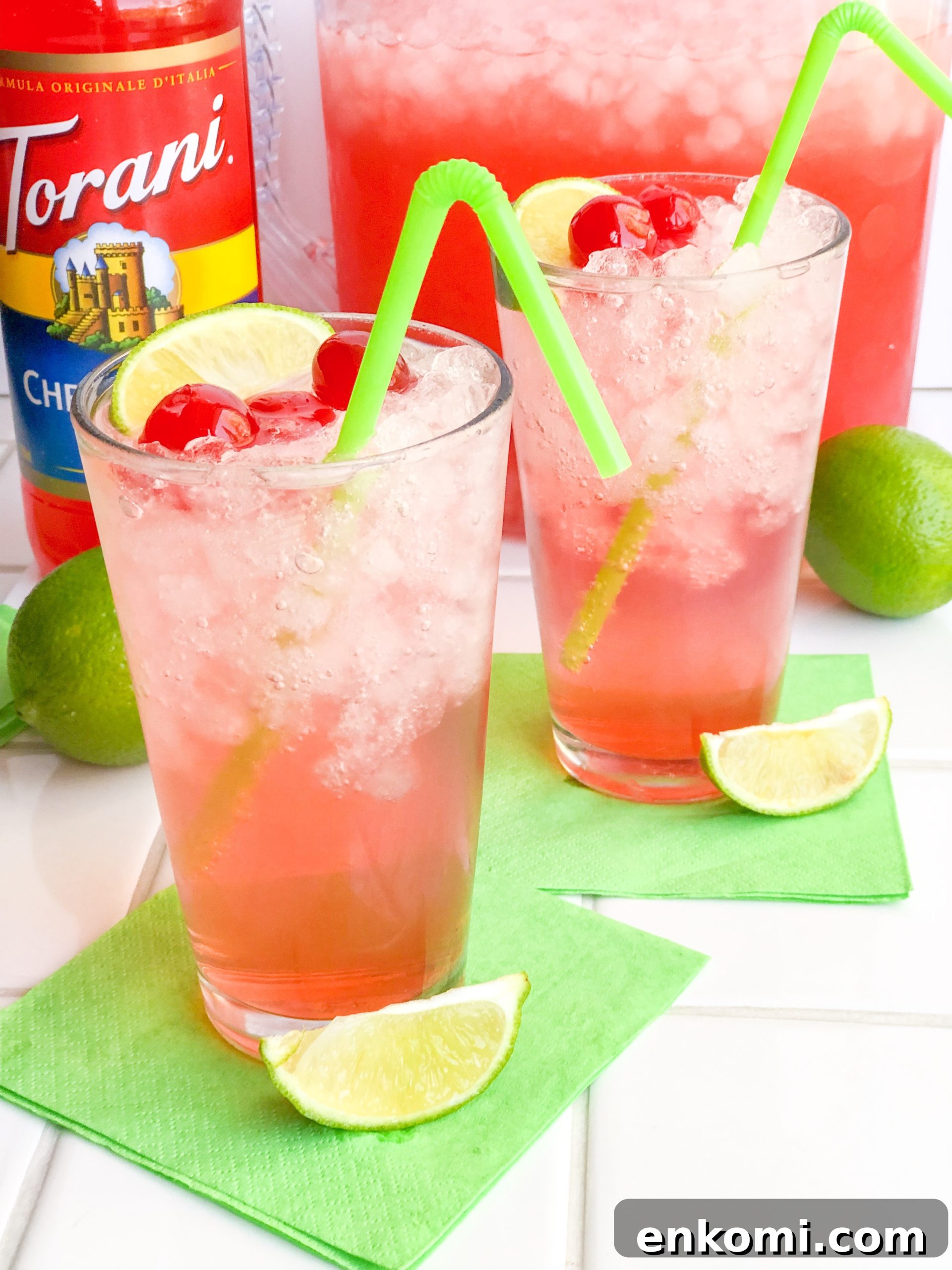 Sparkling Cherry Limeade Recipe: Refreshing Fizz with Fresh Lime 7 Torani Sparkling Cherry Limeade