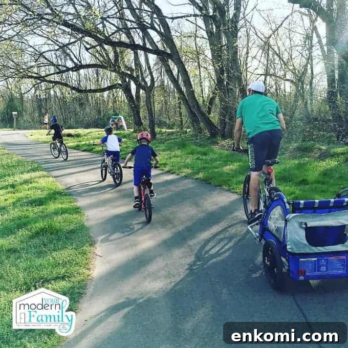 biking