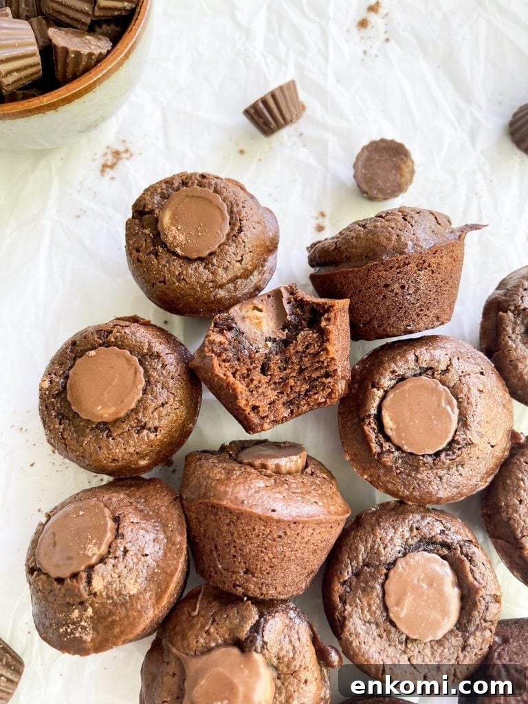 peanut butter cup brownie bites