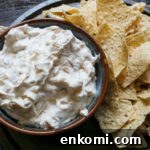 creamy smoked onion dip