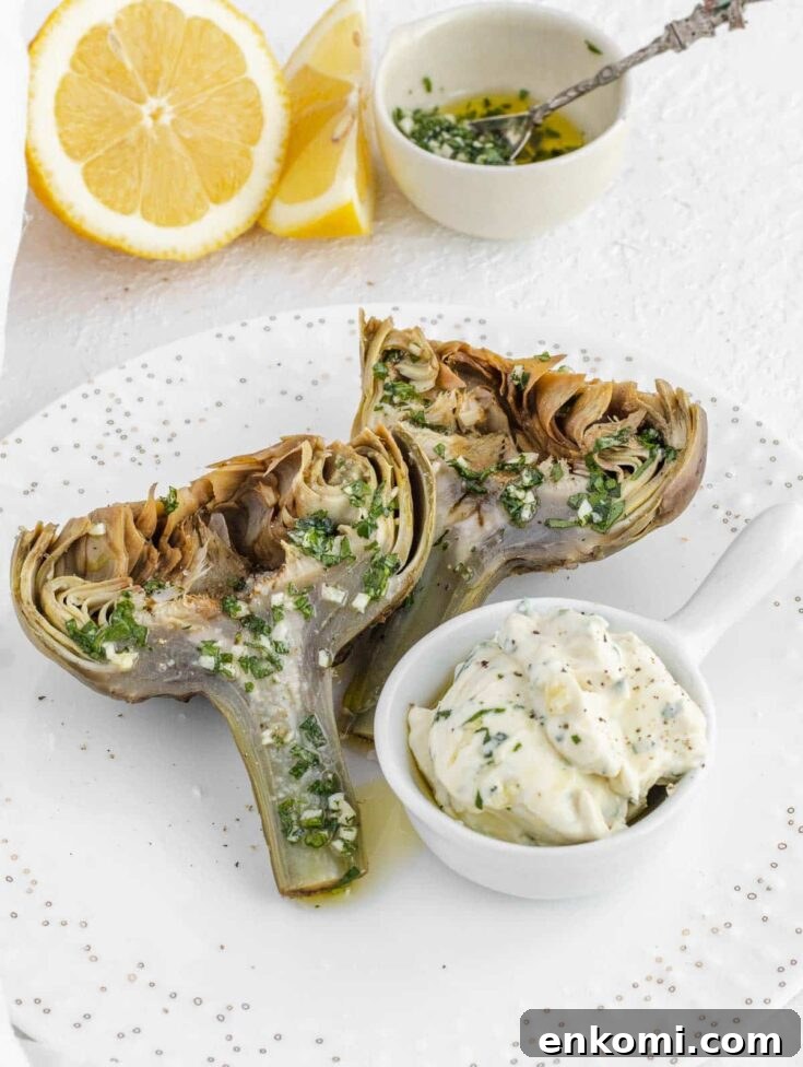 steamed artichokes