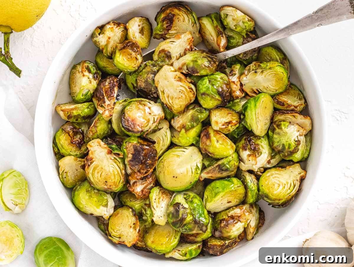 brussels sprouts in air fryer with honey mustard dressing