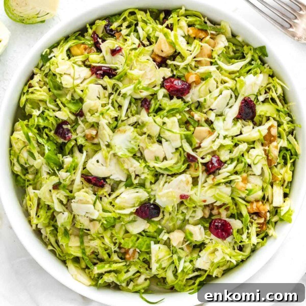 shaved brussels sprouts salad