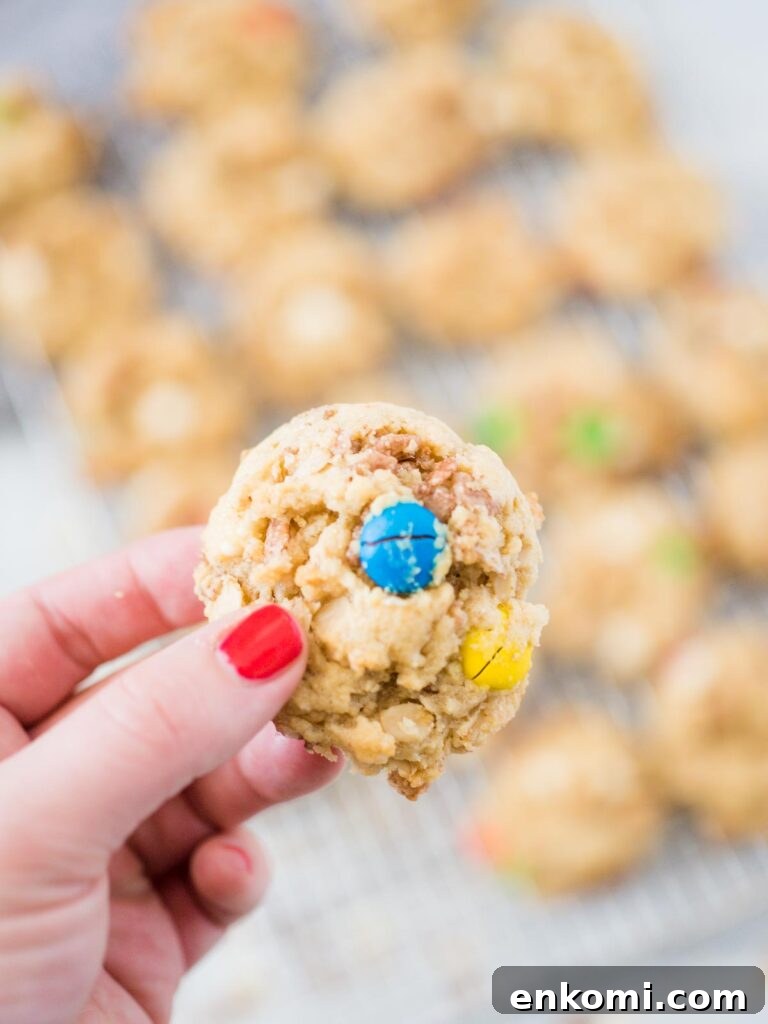 Chewy Chocolate Rice Krispie Cookie Recipe 10 Chocolate Rice Krispies Cookies cookie in hand