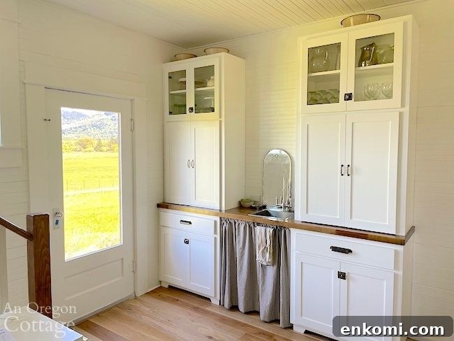coffee bar cabinets with skirt
