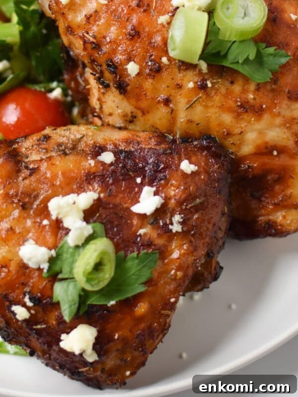 Air Fryer Mediterranean Chicken Thighs