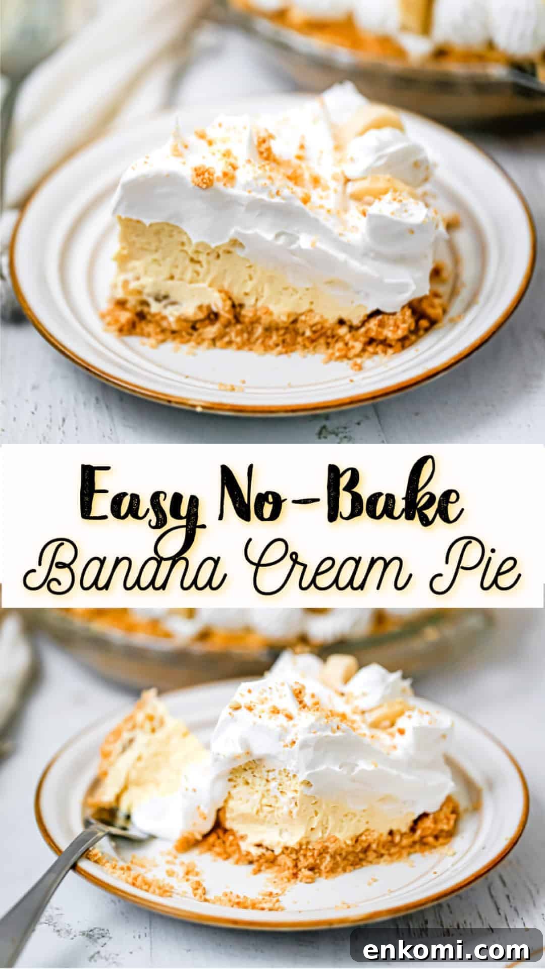 no bake banana cream pie recipe