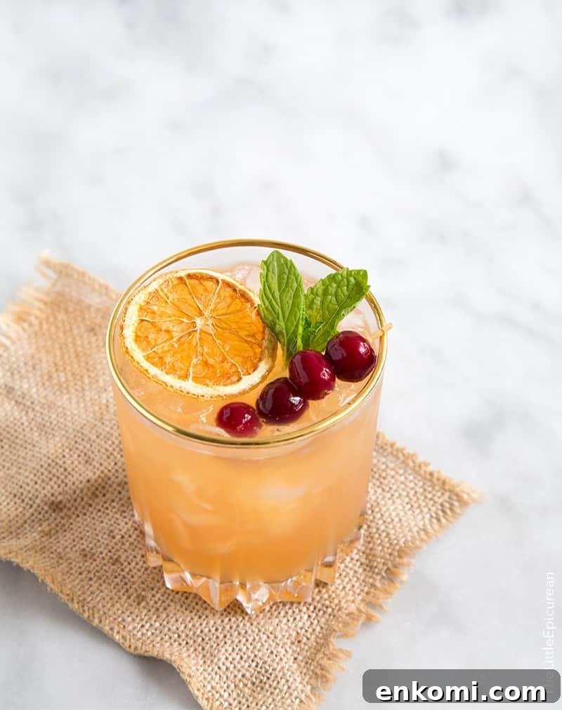 Thanksgiving Cocktail: Cranberry Orange Bourbon