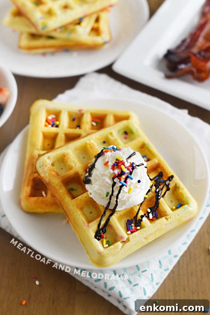 Homemade Funfetti Waffles Recipe for Soft, Colorful Breakfast 5 img 6592 4