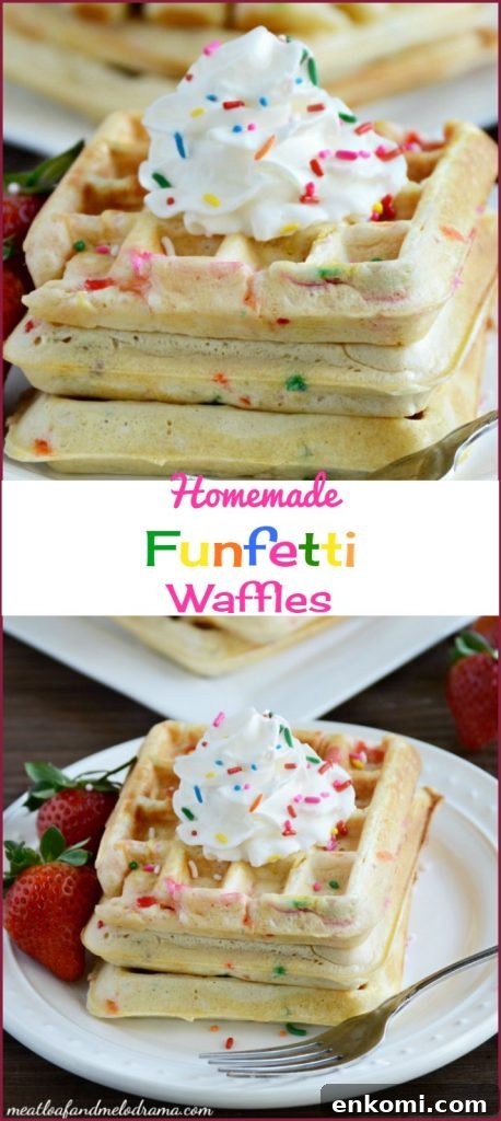 Homemade Funfetti Waffles Recipe for Soft, Colorful Breakfast 9 homemade funfetti waffles recipe