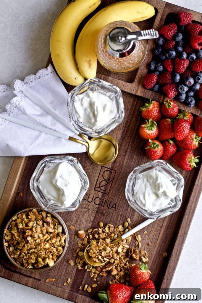 Best Homemade Granola Recipe on a serving tray