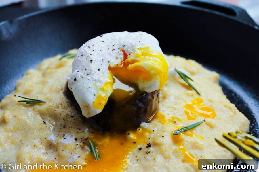 Gourmet Steak and Eggs Skillet Recipe for Weekend Brunch 3 A perfect and elegant breakfast or brunch idea that amps up the classic steak and eggs. Runny poached eggs served with filet mignon is how brunch is done in our house. Sometimes:)