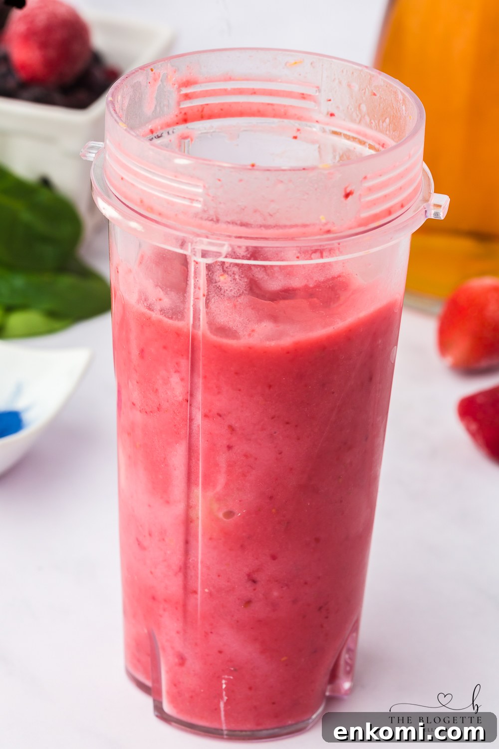 Red layer of a Rainbow Smoothie